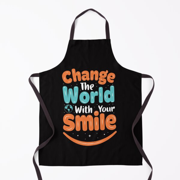 Item preview, CHANGE THE WORLD WITH THE SMILE designed and sold by placeit.