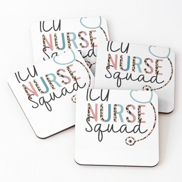 Item preview, ICU Nurse Squad Leopard Stethoscope Heart designed and sold by JokeGysen.
