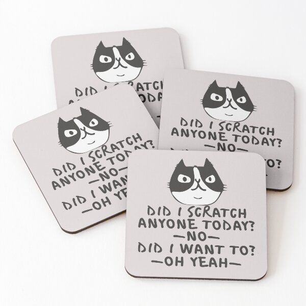 Item preview, Black Cat Did I Scratch Anyone Today? No. Did I Want To? Oh Yeah Funny Cat Lover Gift  designed and sold by alenaz.