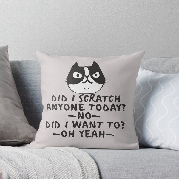 Item preview, Black Cat Did I Scratch Anyone Today? No. Did I Want To? Oh Yeah Funny Cat Lover Gift  designed and sold by alenaz.