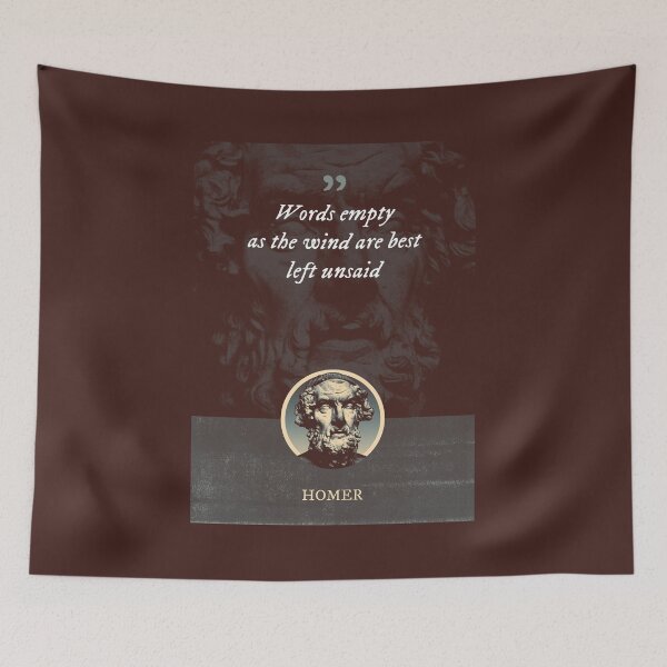 Item preview, Homer - Words empty as the wind are best left unsaid designed and sold by Syahrasi.