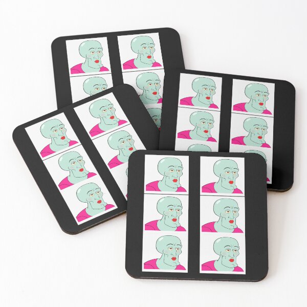 Item preview, Handsome Squidward Pack of Makeup Stickers designed and sold by Mezocrurth.