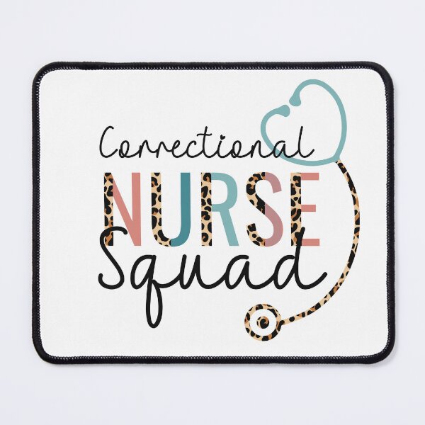 Item preview, Jail Correctional Nurse Squad Leopard Stethoscope Heart designed and sold by JokeGysen.