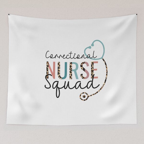 Item preview, Jail Correctional Nurse Squad Leopard Stethoscope Heart designed and sold by JokeGysen.