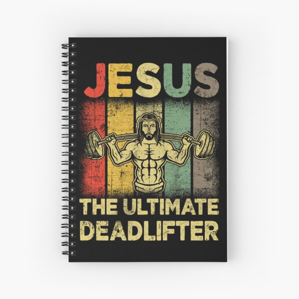 Item preview, Jesus The Ultimate Deadlifter Gym Working Out Fitness Vintage designed and sold by Stephen-Rotter.