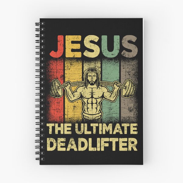 Item preview, Jesus The Ultimate Deadlifter Gym Working Out Fitness Vintage designed and sold by Stephen-Rotter.