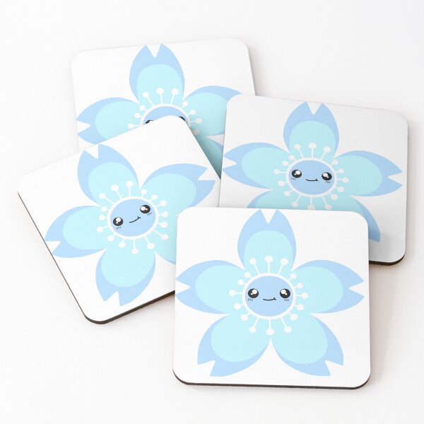 Item preview, Blue Kawaii Sakura Cherry Blossom Flower designed and sold by ZuriAmbessa.