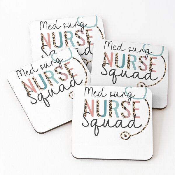 Item preview, Med Surg Nurse Squad Leopard Stethoscope Heart designed and sold by JokeGysen.