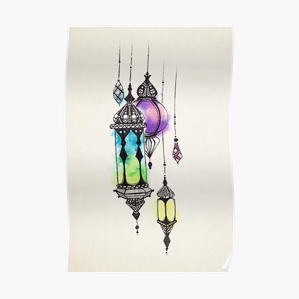 Moroccan Lanterns Poster