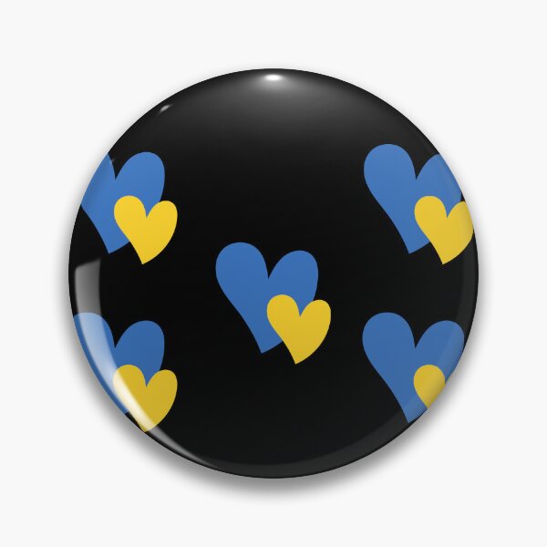 Item preview, Ukrainian flag color hearts designed and sold by FairyOfCherries.