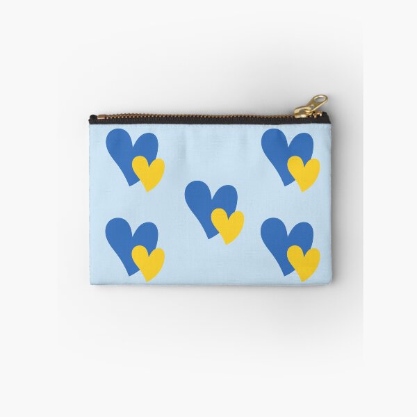 Item preview, Ukrainian flag color hearts designed and sold by FairyOfCherries.