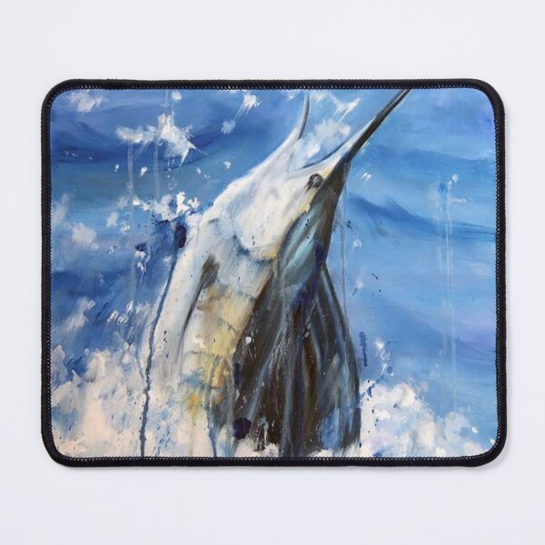 Item preview, Blue Marlin drawing art work designed and sold by Live Today.