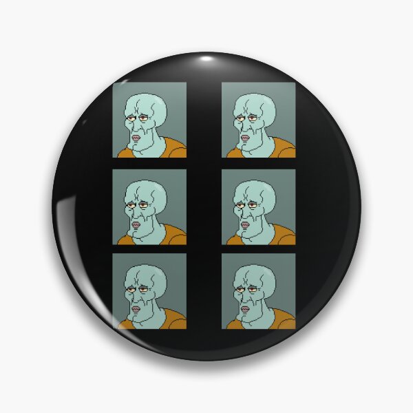 Item preview, Handsome Squidward Pack of Stickers pixelated effect designed and sold by Mezocrurth.