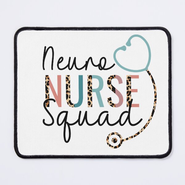 Item preview, Neuro Nurse Squad Leopard Stethoscope Heart designed and sold by JokeGysen.