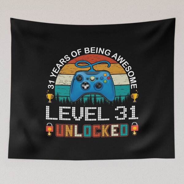 Item preview, 31 Years Of Being Awesome Level 31 Unlocked Gamer designed and sold by PansyBoyd.