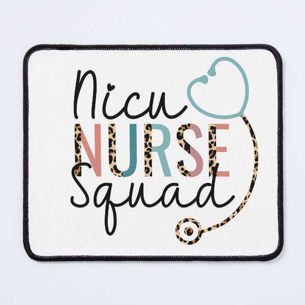 Item preview, NICU Nurse Squad Leopard Stethoscope Heart designed and sold by JokeGysen.
