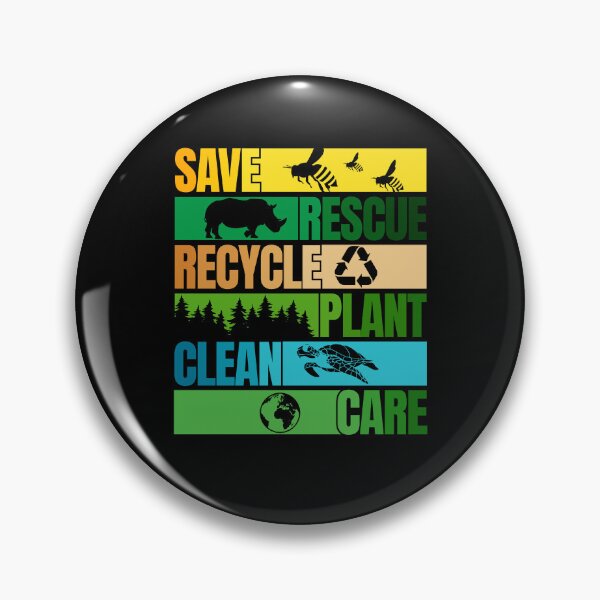 Item preview, Save Bees Rescue Animals Recycle Plastict Earth Day designed and sold by Stephen-Rotter.