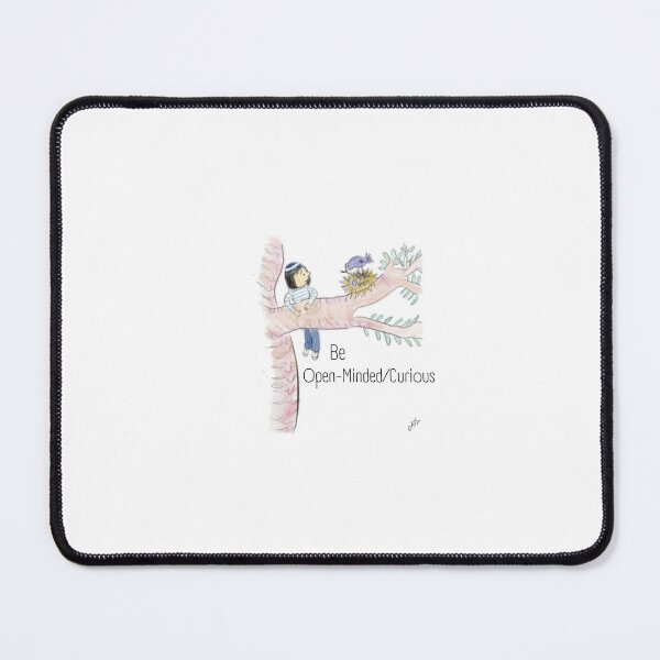 Item preview, "Be Open- Minded/ Curious" quote  designed and sold by Ann Van Eron.