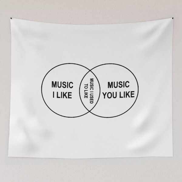Item preview, Venn Diagram. Music I like designed and sold by AnderMiliteo.