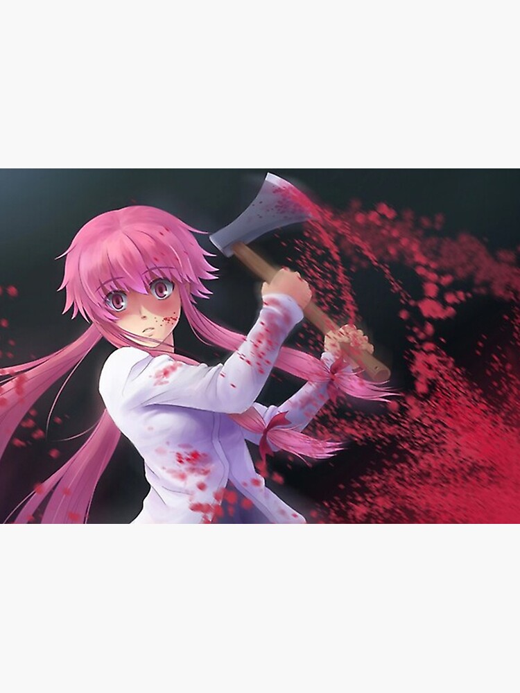 Even in death, I'll keep chasing after you. (Yuno Gasai / Mirai Nikki  Teamflash) Photographic Print for Sale by Stevenobinsun