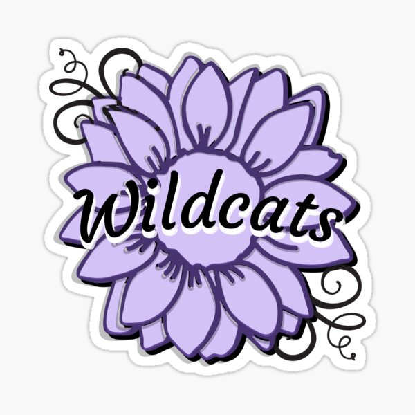 Item preview, Wildcats - Purple Sunflower designed and sold by AK Design Co..
