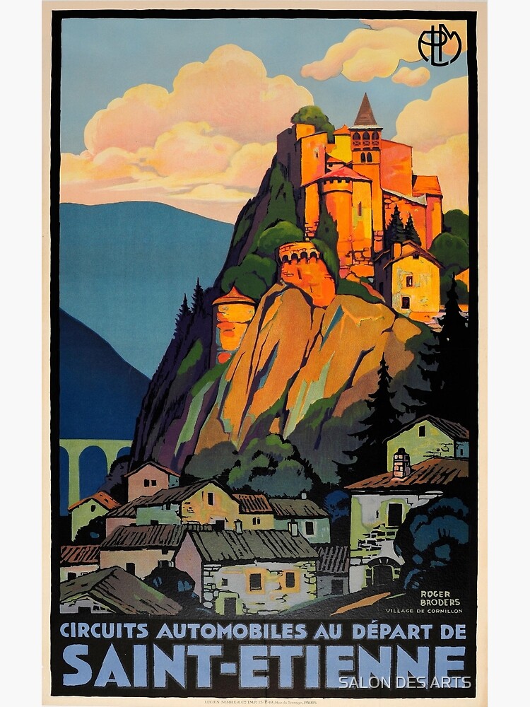 Saint Etienne, France - Vintage Travel Poster