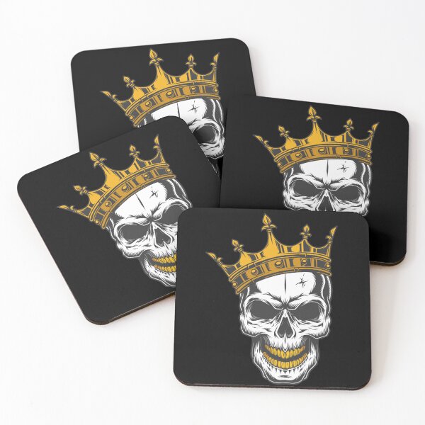 Item preview, skull in golden crown designed and sold by RedShop24.