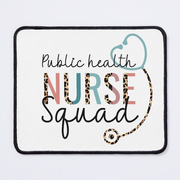 Item preview, Public Health Nurse Squad Leopard Stethoscope Heart designed and sold by JokeGysen.