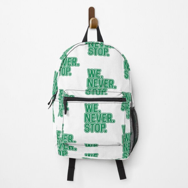 Item preview, WE.NEVER.STOP, Glasgow Celtic Football Club Green and White Layered Text Design designed and sold by MacPean.
