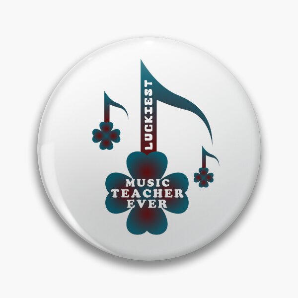 Item preview, Luckiest Music Teacher ever Text Design designed and sold by Raju-Creative.