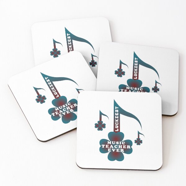 Item preview, Luckiest Music Teacher ever Text Design designed and sold by Raju-Creative.