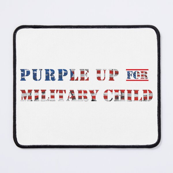 Item preview, Purple Up For Military Kids, Purple Up Military Child Month US Flag designed and sold by mad art.