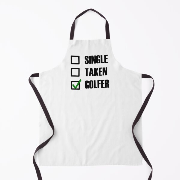 Item preview, Single Taken Golfer Green tick check box - Sleek typography black outline design designed and sold by Deegital18.