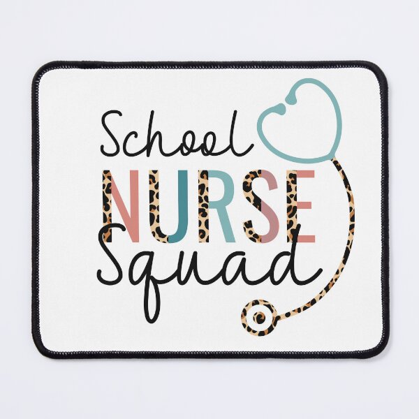 Item preview, School Nurse Squad Leopard Stethoscope Heart designed and sold by JokeGysen.