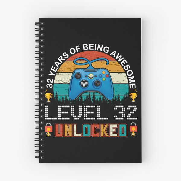 Item preview, 32 Years Of Being Awesome Level 32 Unlocked Gamer designed and sold by PansyBoyd.