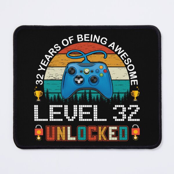 Item preview, 32 Years Of Being Awesome Level 32 Unlocked Gamer designed and sold by PansyBoyd.