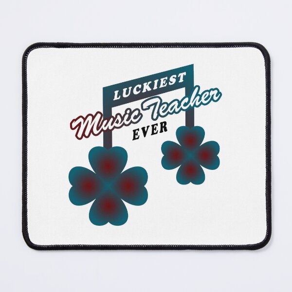 Item preview, Luckiest Music Teacher ever Text Design designed and sold by Raju-Creative.