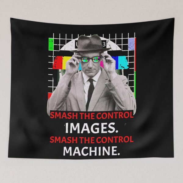 Item preview, William S. Burroughs Quote Art Smash the control images Smash the control machine, Willow Days designed and sold by avit1.