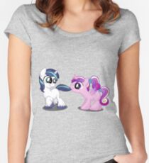 Filly Shining Armor and Princess Cadence Women's Fitted Scoop T-Shirt