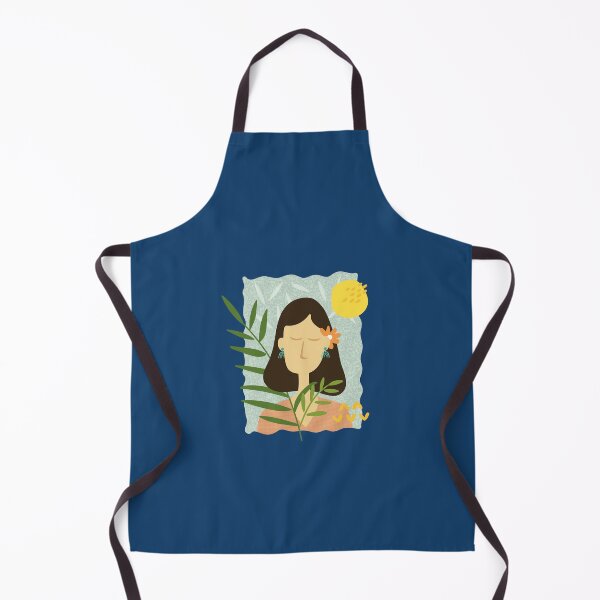 Item preview, Boho Girl (Blue Background) designed and sold by RanRanDesigns.