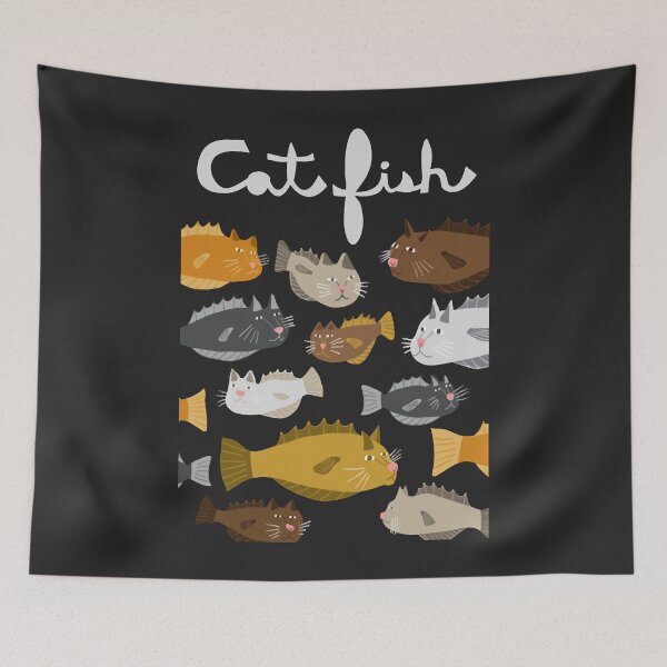 Item preview, cat fish designed and sold by MariaSalakova.