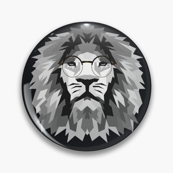 Item preview, Head of a Lion with Eyeglasses on  designed and sold by SpringPetals.