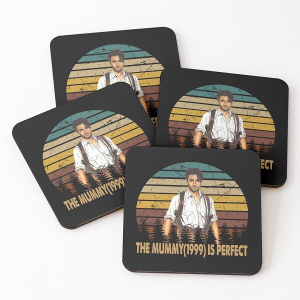 Item preview, 1999 Vintage Retro The Mummy Brendan Gift Fan designed and sold by TomasZizka.