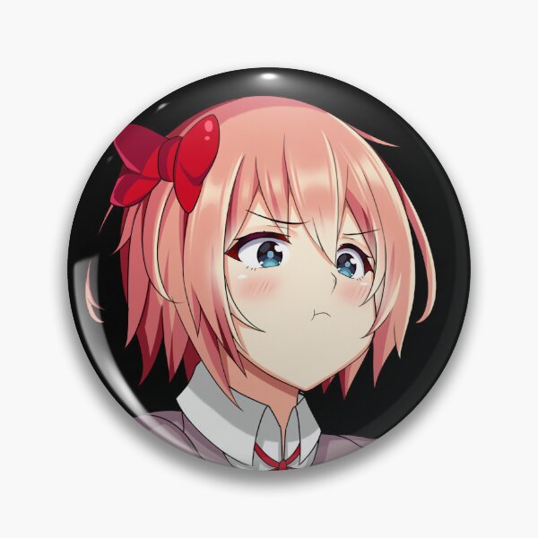 Item preview, Sayori Cute Kawaii Anime Girl Pouting designed and sold by Kawaiifu69.