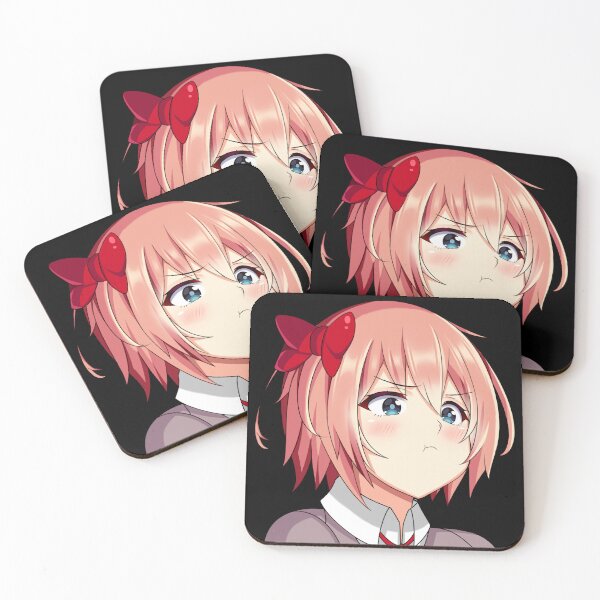 Item preview, Sayori Cute Kawaii Anime Girl Pouting designed and sold by Kawaiifu69.
