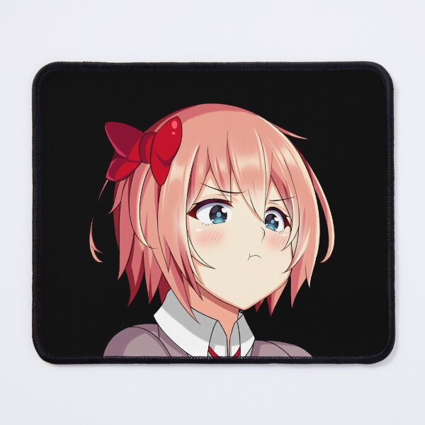 Item preview, Sayori Cute Kawaii Anime Girl Pouting designed and sold by Kawaiifu69.