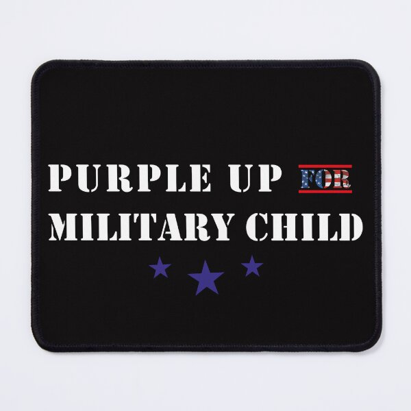 Item preview, Purple Up For Military Kids, Purple Up Military Child Month US Flag designed and sold by mad art.