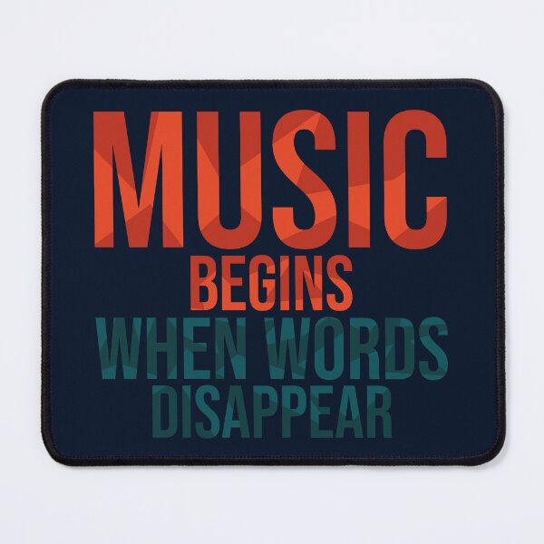 Item preview, Music Begins When Words Disappear designed and sold by PandaAlex.