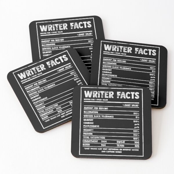 Item preview, Writer Nutrition Facts Famous Novel Author Graphic designed and sold by ibarrbeat.
