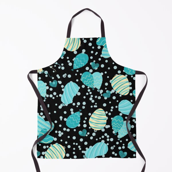 Item preview, Birthday Party Ballons with Confetti (blue-black) designed and sold by Dorina Larsdotter.